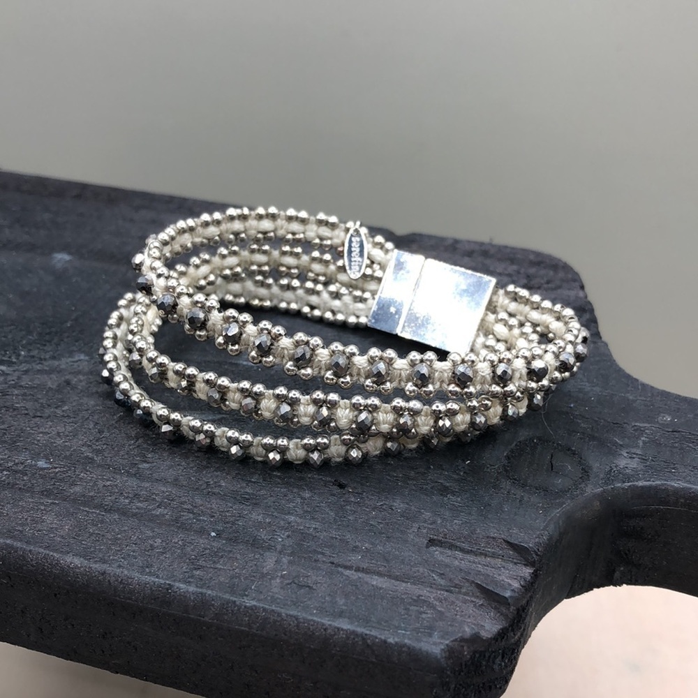 Serafina for Anthropology magnetic clasp bracelet, boho.